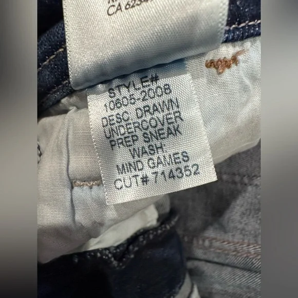 MOTHER The Drawn Undercover Prep Sneak. Size 26 NWOT - Picture 15 of 16